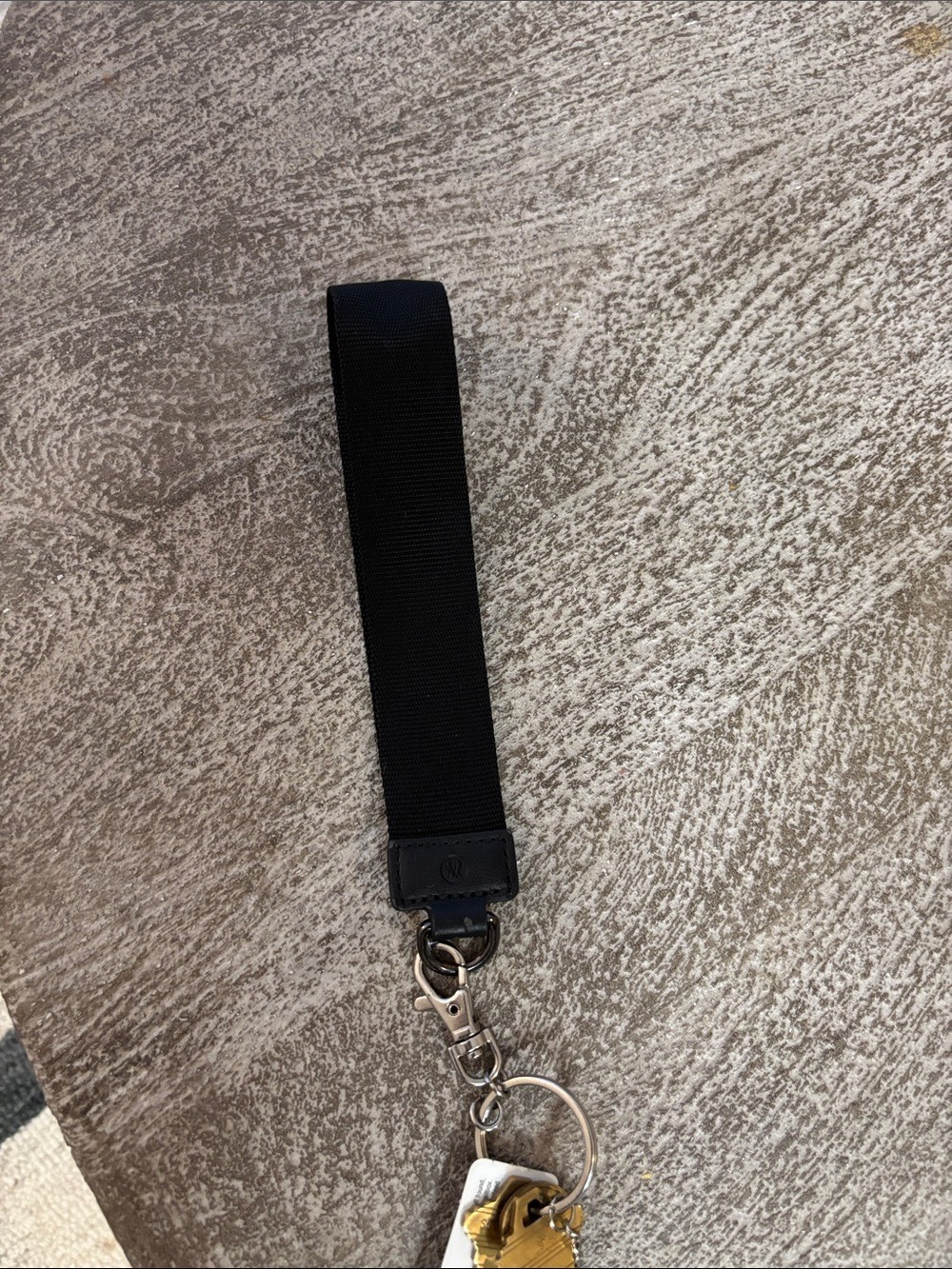lululemon athletica Black Wristlet Key Strap